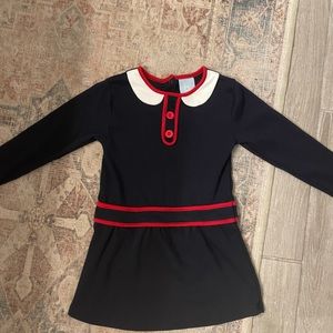 Bella Bliss size 4T navy and red dress